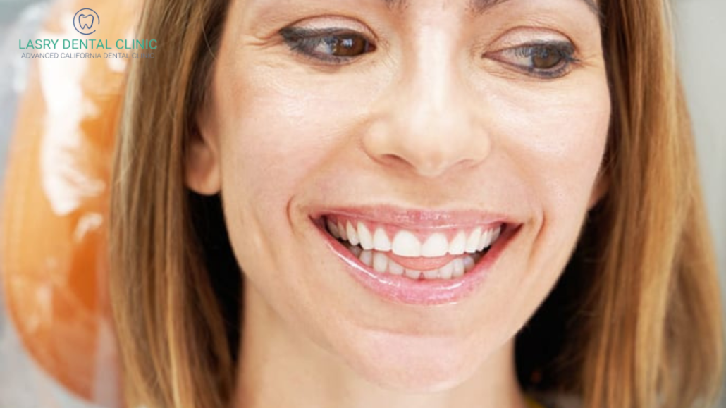 woman gets invisalign for overcrowded teeth 